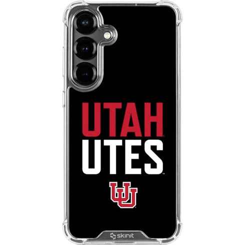 University of Utah Interlocking U Galaxy S26 Plus Clear Case
