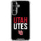 University of Utah Interlocking U Galaxy S26 Plus Clear Case