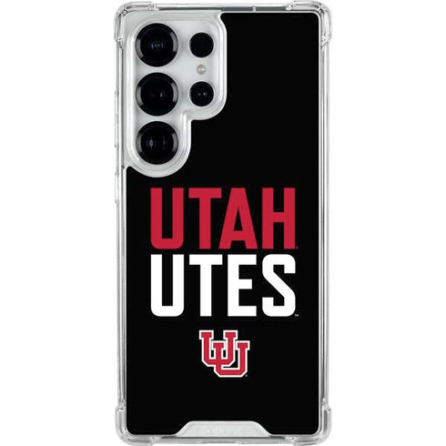 University of Utah Interlocking U Galaxy S26 Ultra Clear Case