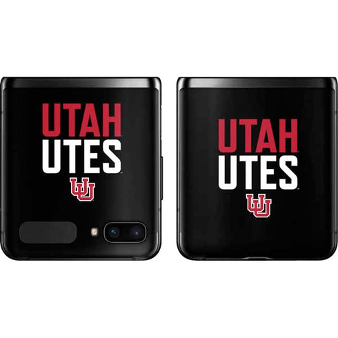 University of Utah Interlocking U Galaxy Z Flip Skin