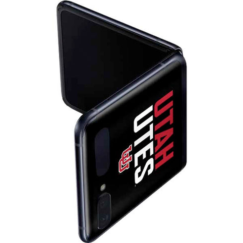 University of Utah Interlocking U Galaxy Z Flip Skin