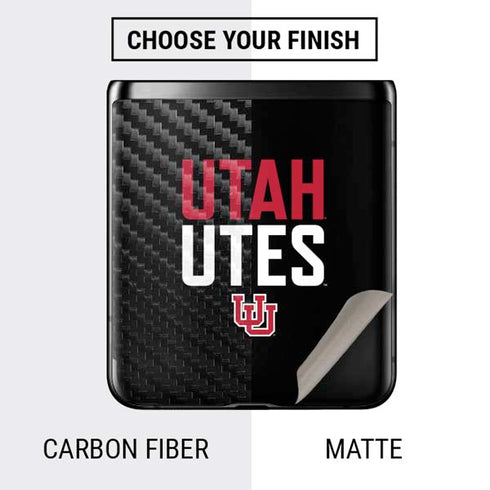 University of Utah Interlocking U Galaxy Z Flip Skin