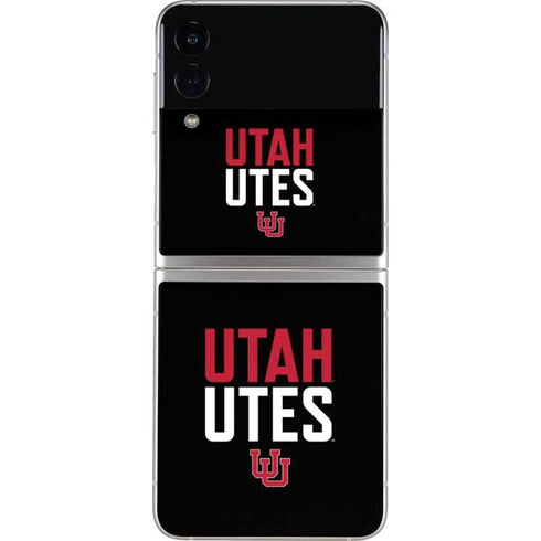 University of Utah Interlocking U Galaxy Z Flip4 5G Skin