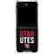 University of Utah Interlocking U Galaxy Z Flip5 5G Clear Case