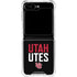 University of Utah Interlocking U Galaxy Z Flip5 5G Clear Case