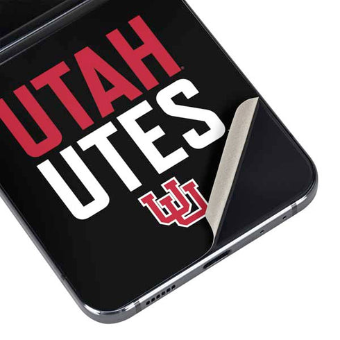 University of Utah Interlocking U Galaxy Z Flip5 5G Skin