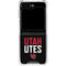 University of Utah Interlocking U Galaxy Z Flip6 Clear Case