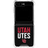 University of Utah Interlocking U Galaxy Z Flip6 Clear Case