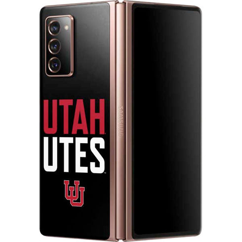 University of Utah Interlocking U Galaxy Z Fold2 5G Skin