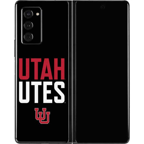 University of Utah Interlocking U Galaxy Z Fold2 5G Skin