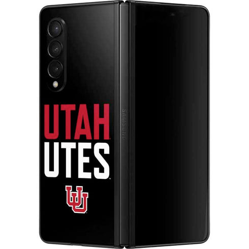 University of Utah Interlocking U Galaxy Z Fold3 5G Skin