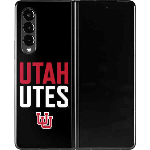 University of Utah Interlocking U Galaxy Z Fold3 5G Skin