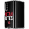 University of Utah Interlocking U Galaxy Z Fold4 5G Clear Case