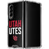 University of Utah Interlocking U Galaxy Z Fold4 5G Clear Case