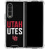 University of Utah Interlocking U Galaxy Z Fold4 5G Clear Case