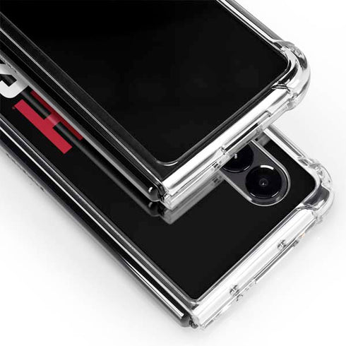 University of Utah Interlocking U Galaxy Z Fold4 5G Clear Case