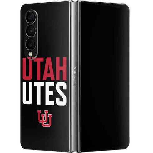 University of Utah Interlocking U Galaxy Z Fold4 5G Skin