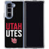 University of Utah Interlocking U Galaxy Z Fold5 5G Clear Case