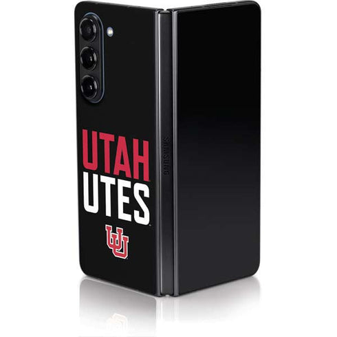 University of Utah Interlocking U Galaxy Z Fold5 5G Skin