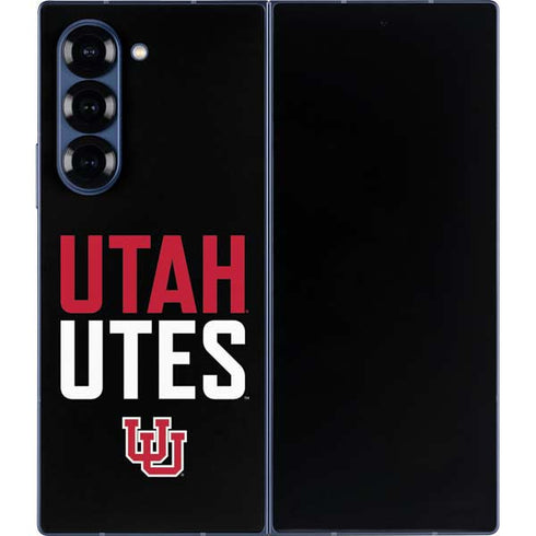 University of Utah Interlocking U Galaxy Z Fold6 Skin
