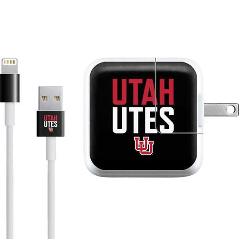 University of Utah Interlocking U iPad Charger (10W USB) Skin