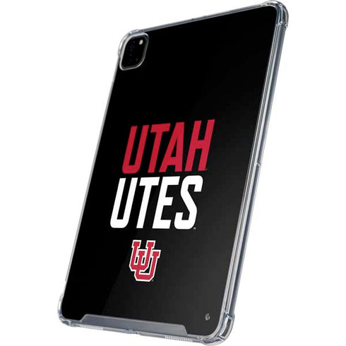 University of Utah Interlocking U iPad Pro 12.9in (2020) Clear Case