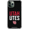 University of Utah Interlocking U iPhone 11 Pro Max Clear Case