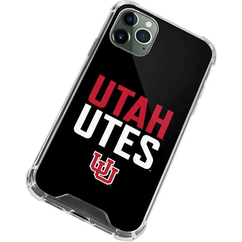 University of Utah Interlocking U iPhone 11 Pro Max Clear Case