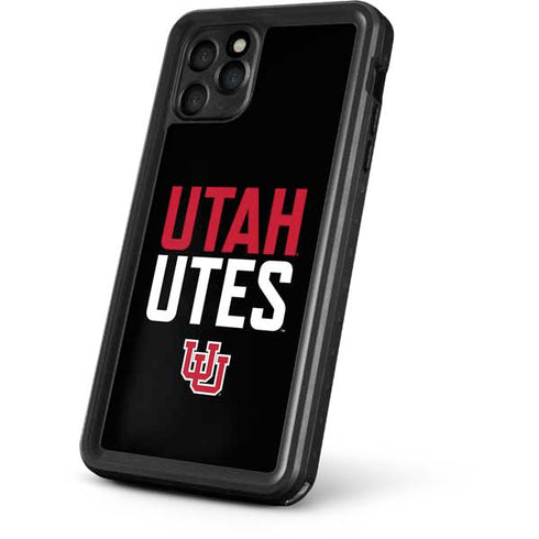 University of Utah Interlocking U iPhone 11 Pro Max Waterproof Case