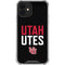 University of Utah Interlocking U iPhone 12 Clear Case