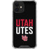 University of Utah Interlocking U iPhone 12 Clear Case