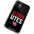 University of Utah Interlocking U iPhone 12 Clear Case
