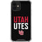 University of Utah Interlocking U iPhone 12 Mini Clear Case