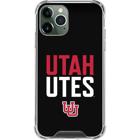 University of Utah Interlocking U iPhone 12 Pro Clear Case