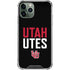 University of Utah Interlocking U iPhone 12 Pro Clear Case