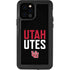 University of Utah Interlocking U iPhone 12 Pro Waterproof Case