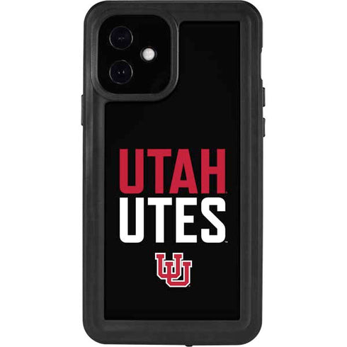 University of Utah Interlocking U iPhone 12 Waterproof Case