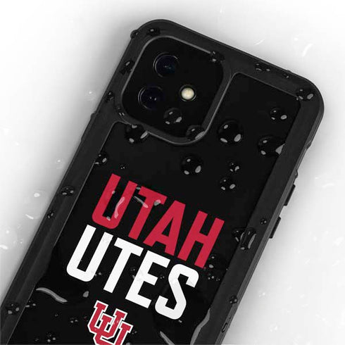University of Utah Interlocking U iPhone 12 Waterproof Case