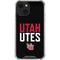 University of Utah Interlocking U iPhone 13 Mini Clear Case