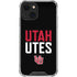University of Utah Interlocking U iPhone 13 Mini Clear Case