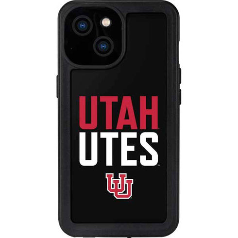 University of Utah Interlocking U iPhone 13 Mini Waterproof Case