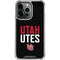 University of Utah Interlocking U iPhone 13 Pro Clear Case