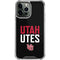 University of Utah Interlocking U iPhone 13 Pro Max Clear Case