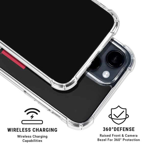 University of Utah Interlocking U iPhone 14 Plus Clear Case