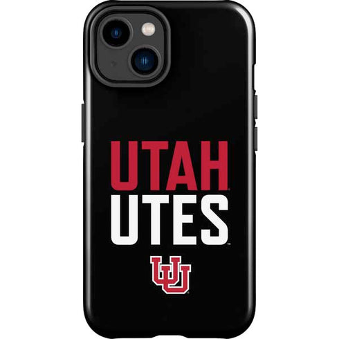 University of Utah Interlocking U iPhone 14 Plus Impact Case