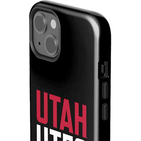University of Utah Interlocking U iPhone 14 Plus Impact Case