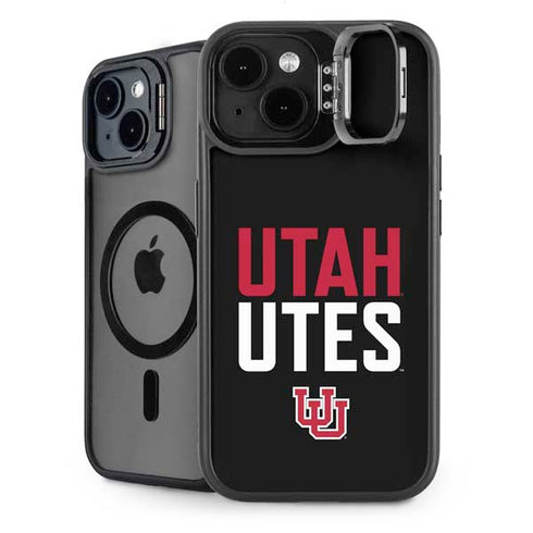 University of Utah Interlocking U iPhone 14 Plus Kickstand Case