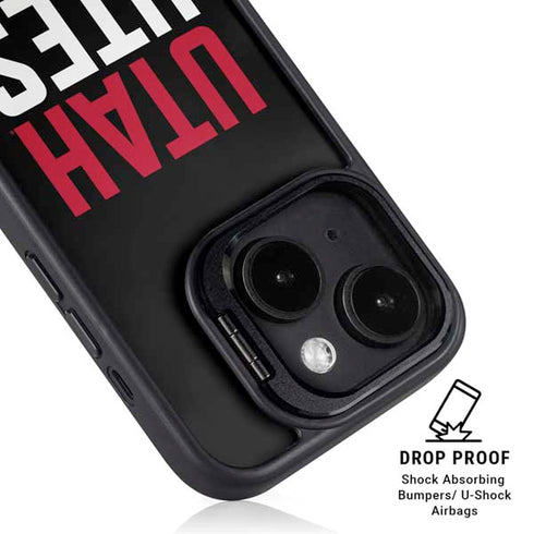 University of Utah Interlocking U iPhone 14 Plus Kickstand Case