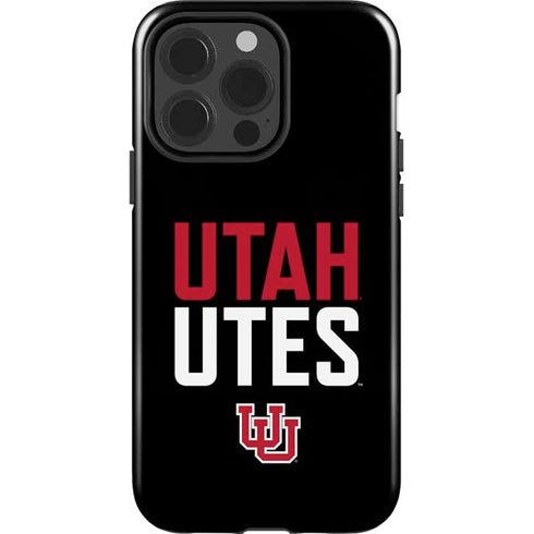 University of Utah Interlocking U iPhone 14 Pro Impact Case