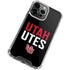 University of Utah Interlocking U iPhone 14 Pro Max Clear Case